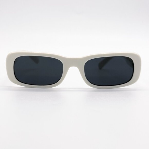 NEW MIU MIU MU08ZS 1425S0 WOMEN SUNGLASSES SMU 08Z 1425S0 WHITE EYEWEAR - Picture 4 of 10